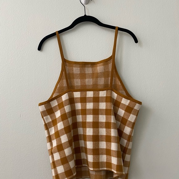 NWT Madewell Gingham Sweater Tank - Picture 4 of 5